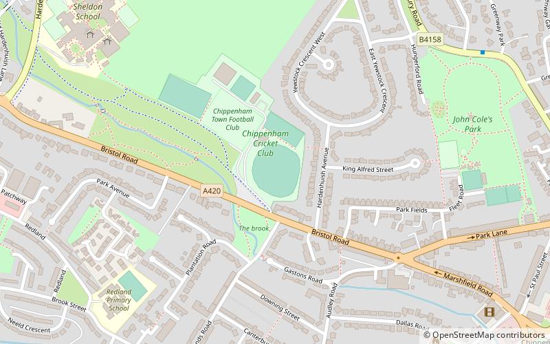 Hardenhuish Park Cricket Ground location map