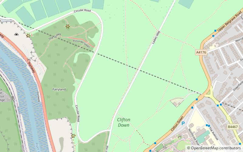 Clifton Down location map