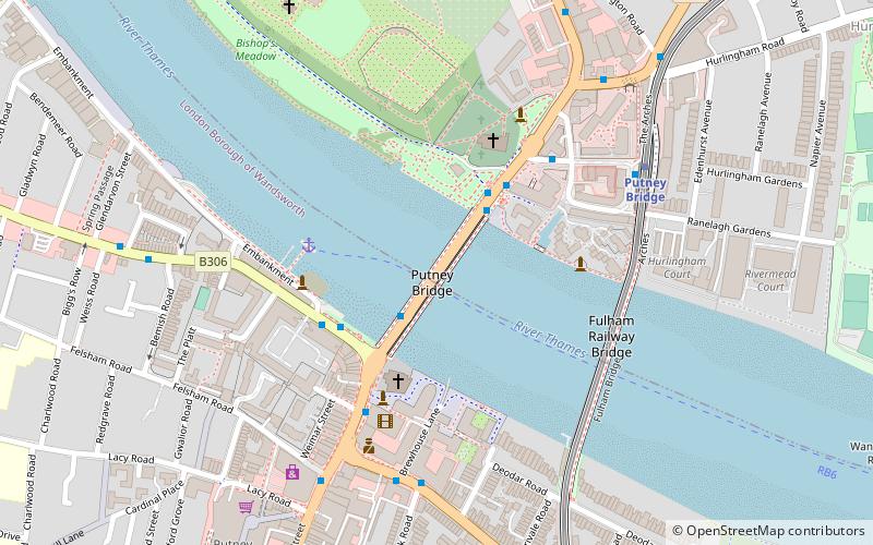 Putney Bridge location map