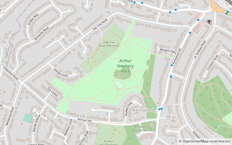 Arthur Newbery Park location map