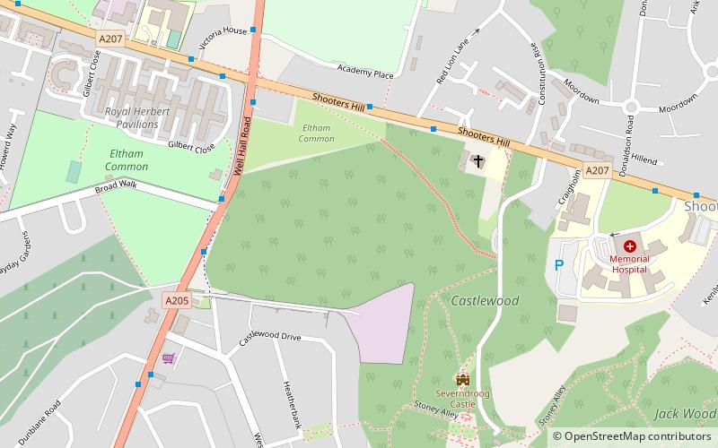 Eltham Common location map