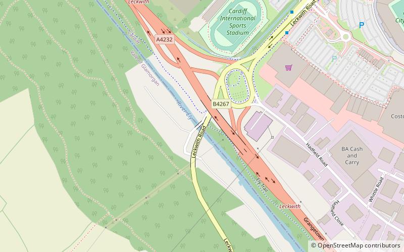 Leckwith Bridge location map