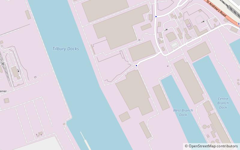 Port of Tilbury location map