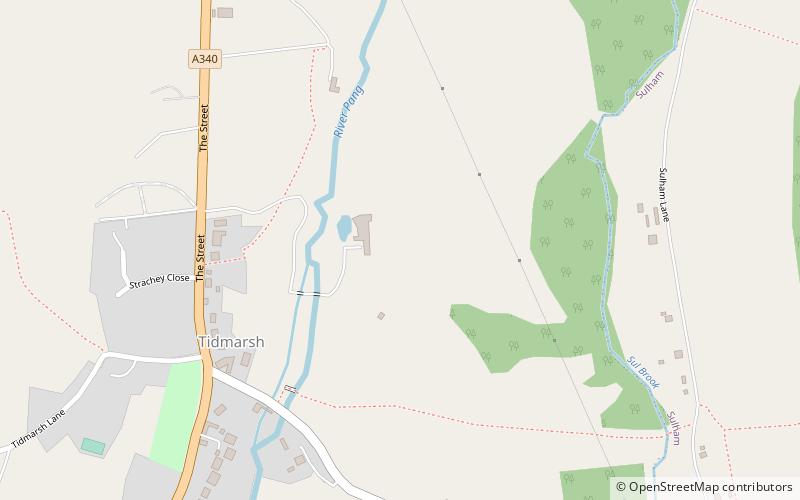 Sulham and Tidmarsh Woods and Meadows location map