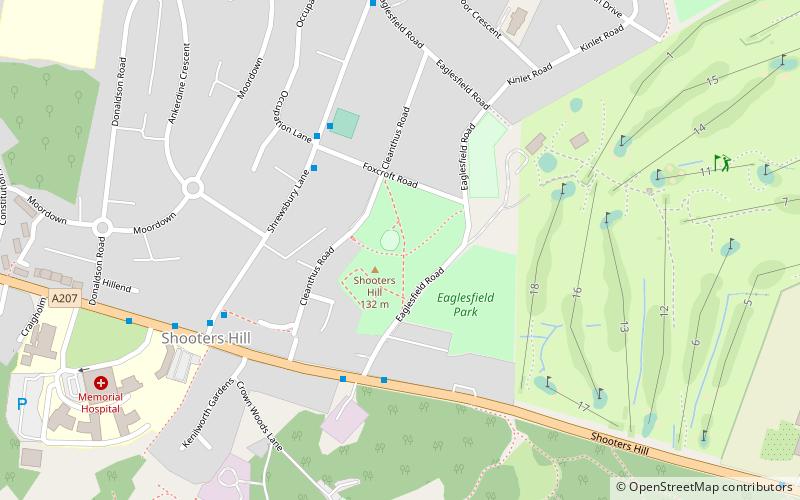 eaglesfield park london location map