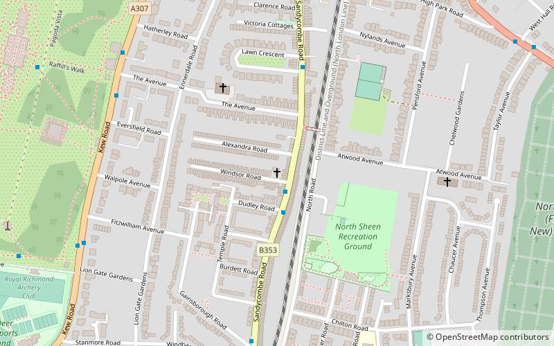 Kew Baptist Church location map