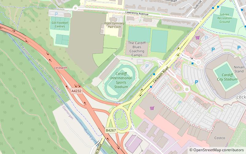 Cardiff International Sports Stadium location map