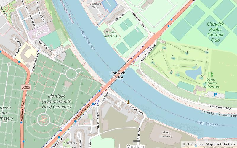 chiswick bridge london location map