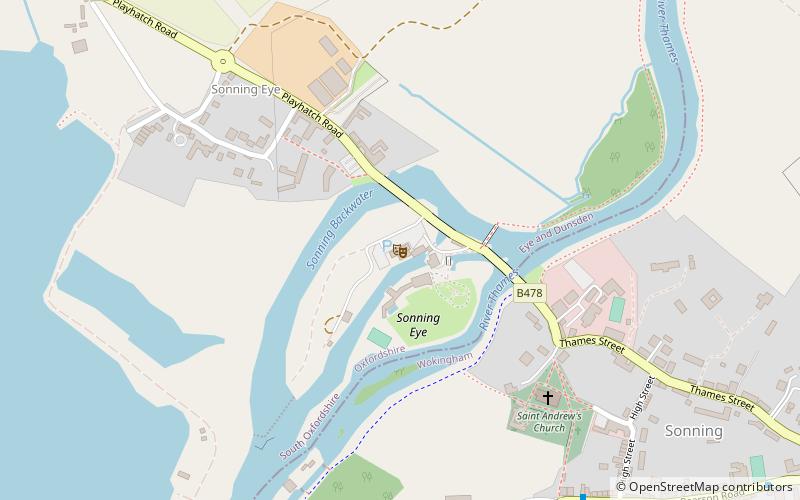 The Mill at Sonning location map