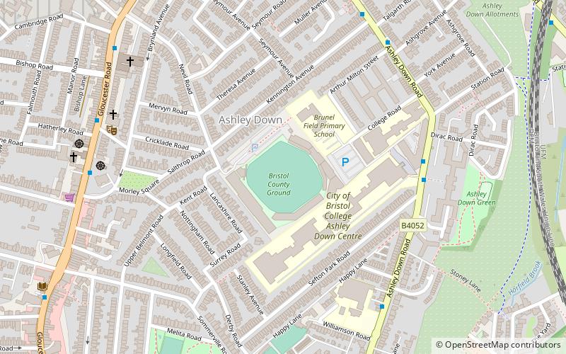 Bristol County Ground location map