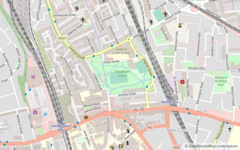 Fordham Park location map
