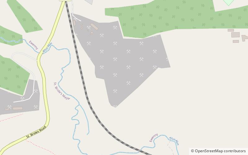 Ewenny and Pant Quarries location map