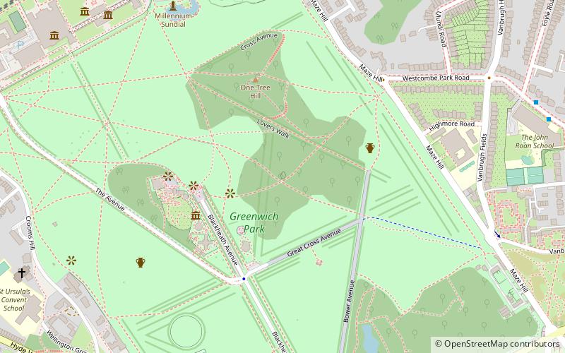Queen Elizabeth's Oak location map