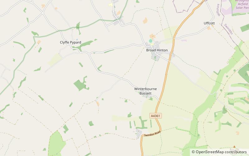 Winterbourne Bassett Stone Circle location map