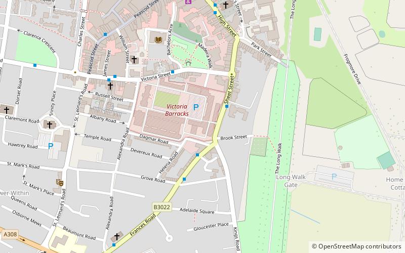 Victoria Barracks location map