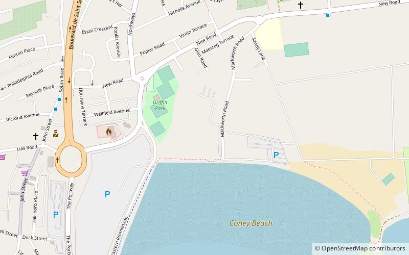 coney beach funfair porthcawl location map