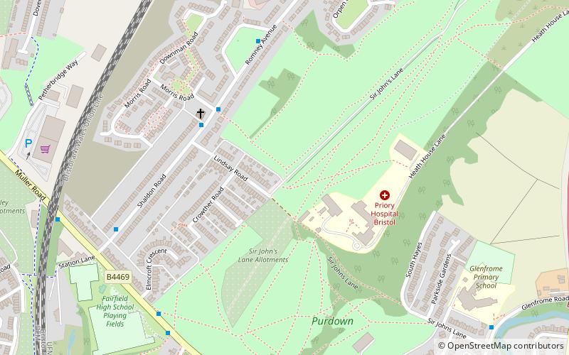 South Purdown location map