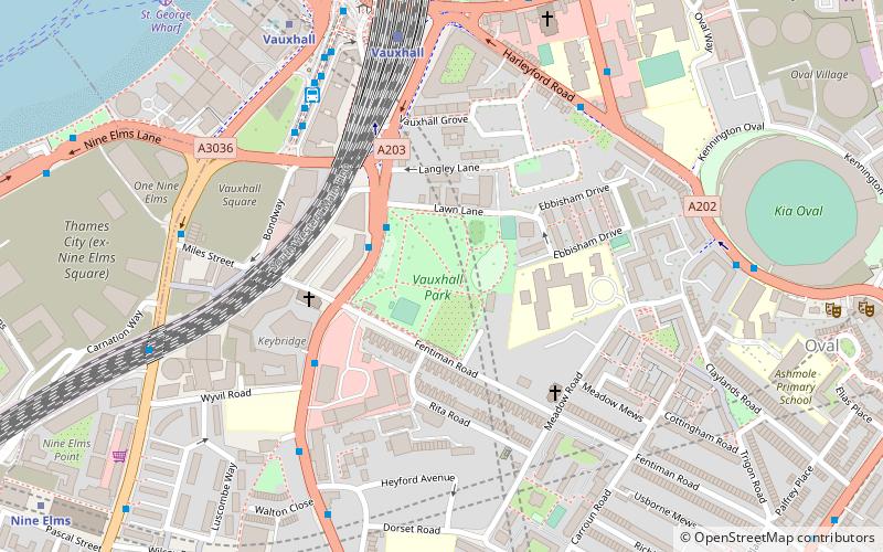 Vauxhall Park location map