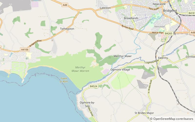 Candleston Castle location map
