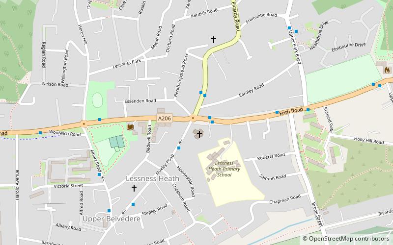 lessness heath dartford location map