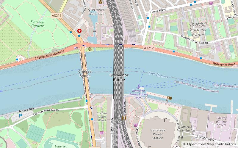 Grosvenor Bridge location map