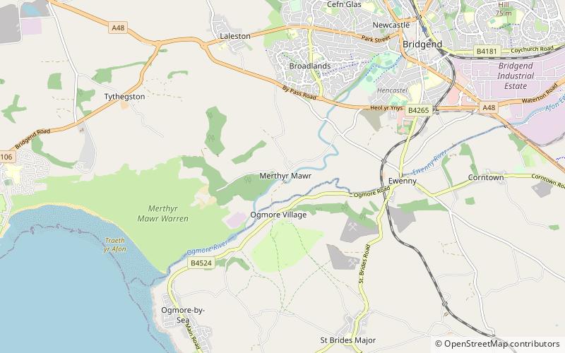 Merthyr Mawr location map