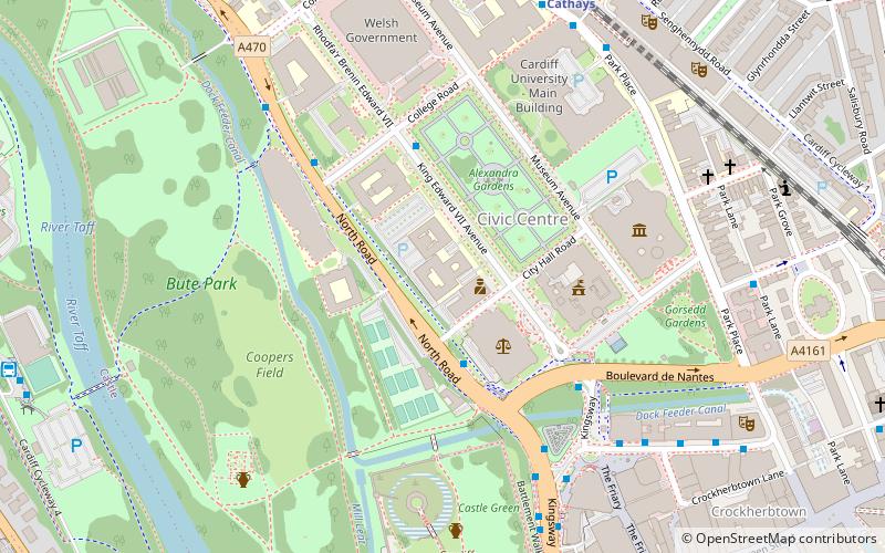 University of Wales location map