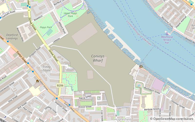 Convoys Wharf location map