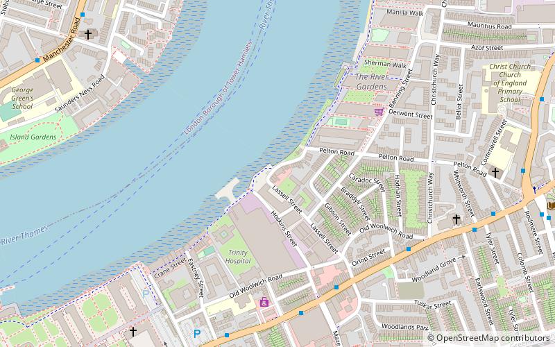 The Cutty Sark location map