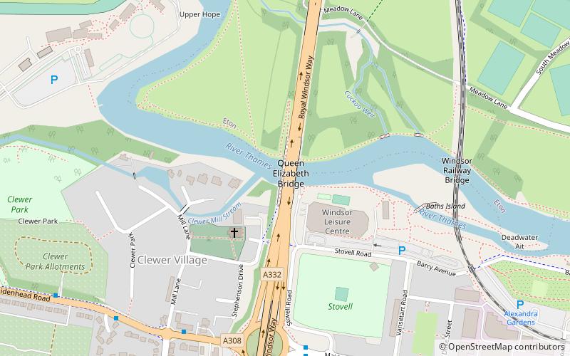 Queen Elizabeth Bridge location map