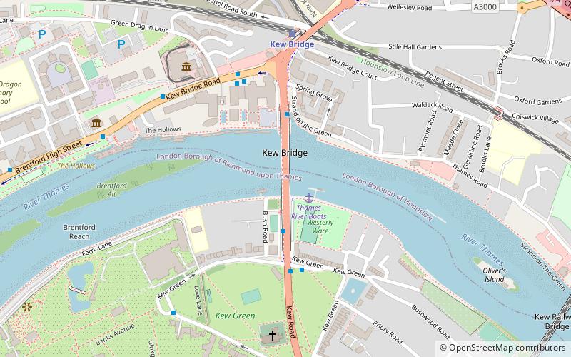 Puente de Kew location map
