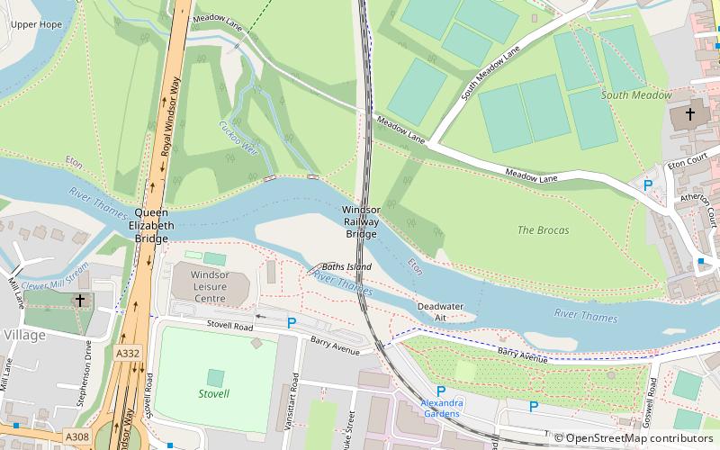 Windsor Railway Bridge location map