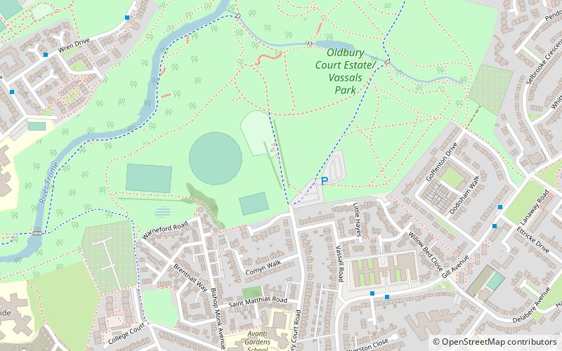 Oldbury Court Estate location map