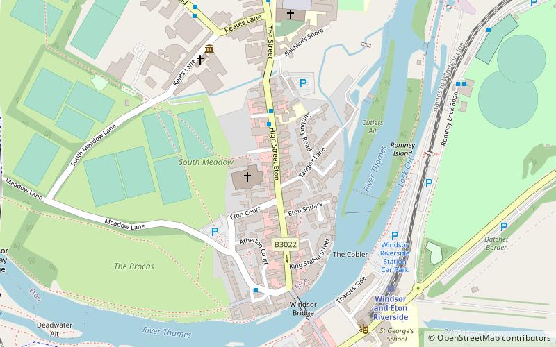 Eton location map