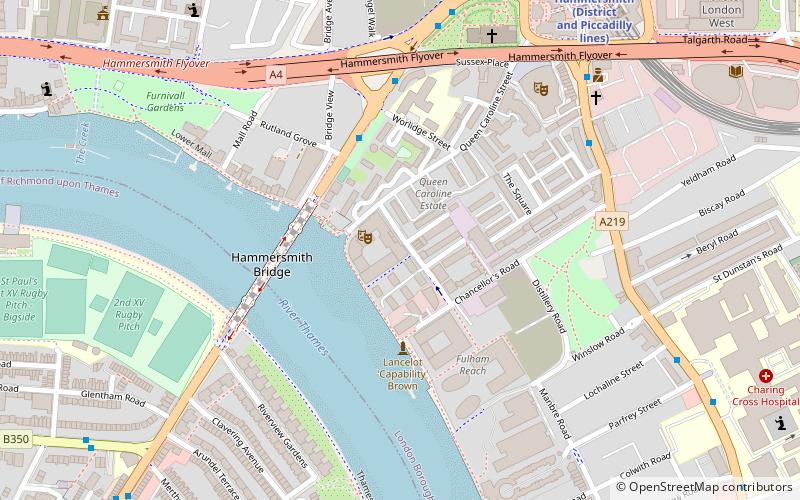 Riverside Studios location map