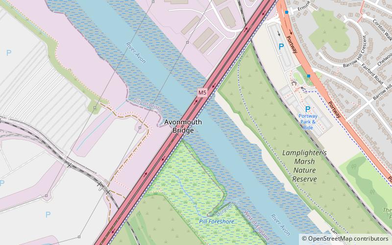 Avonmouth Bridge location map