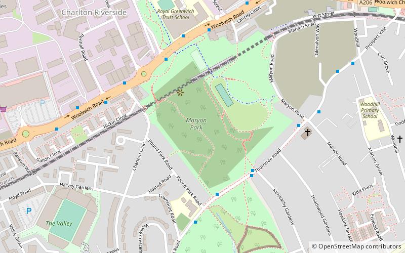 Maryon Park location map