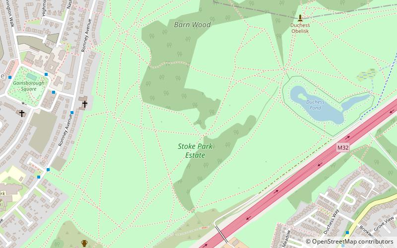 Stoke Park location map