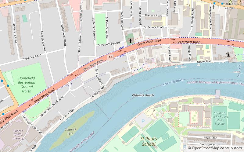 7 Hammersmith Terrace location map