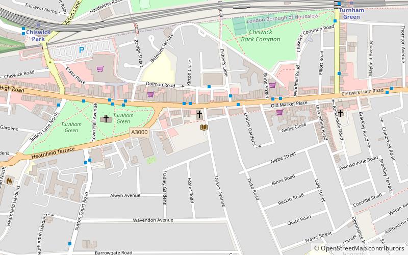 Chiswick Town Hall location map