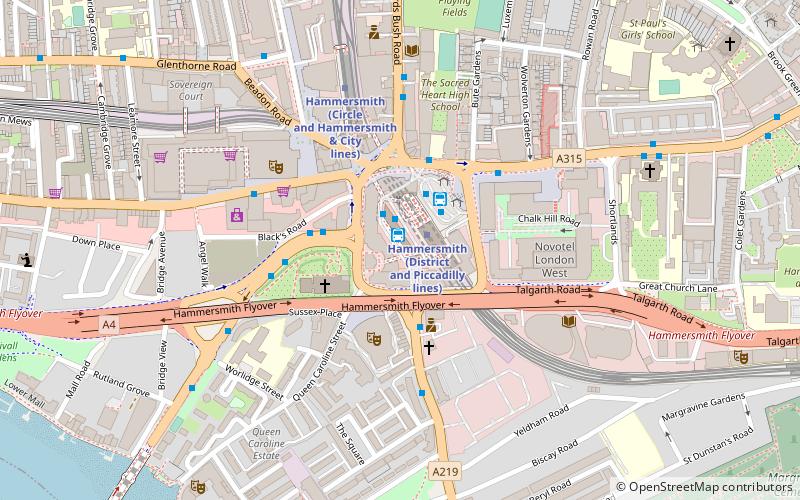 Hammersmith Broadway location map