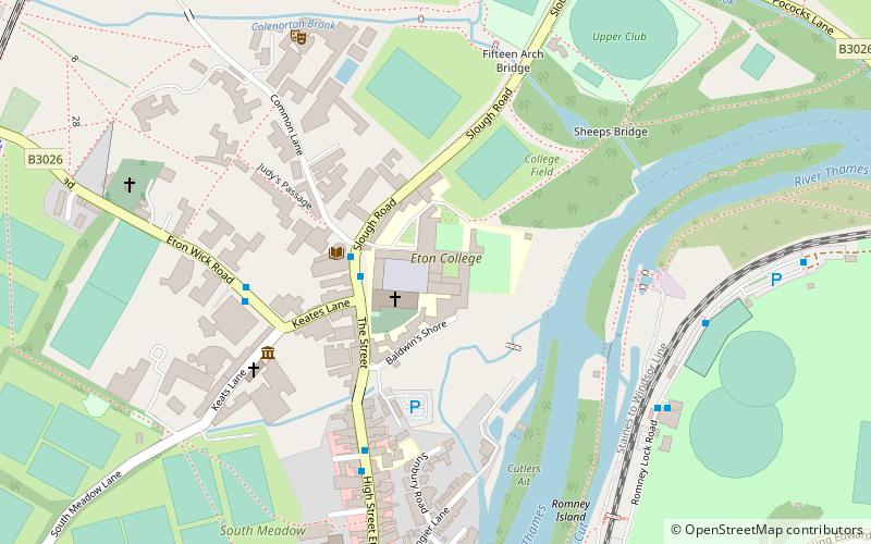 Eton College Collections location map