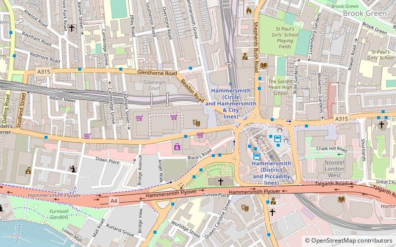 Lyric Hammersmith location map