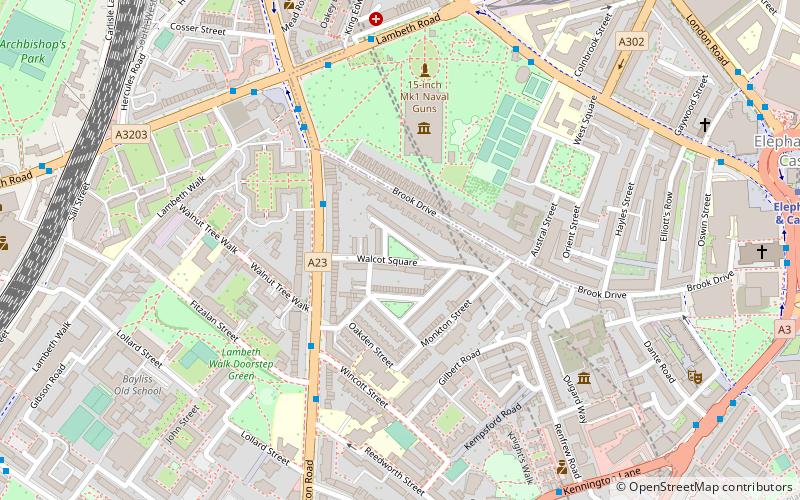 Walcot Square location map