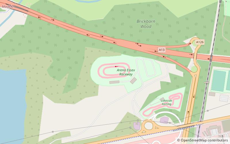 Arena Essex Raceway location map