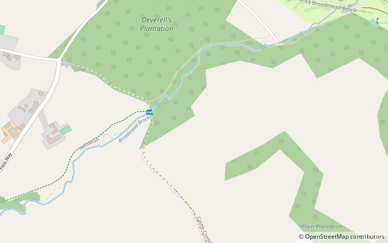 little grubbins meadow castle combe location map