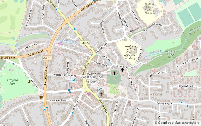 Westbury Court location map