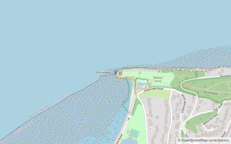 Phare de Portishead Point location map