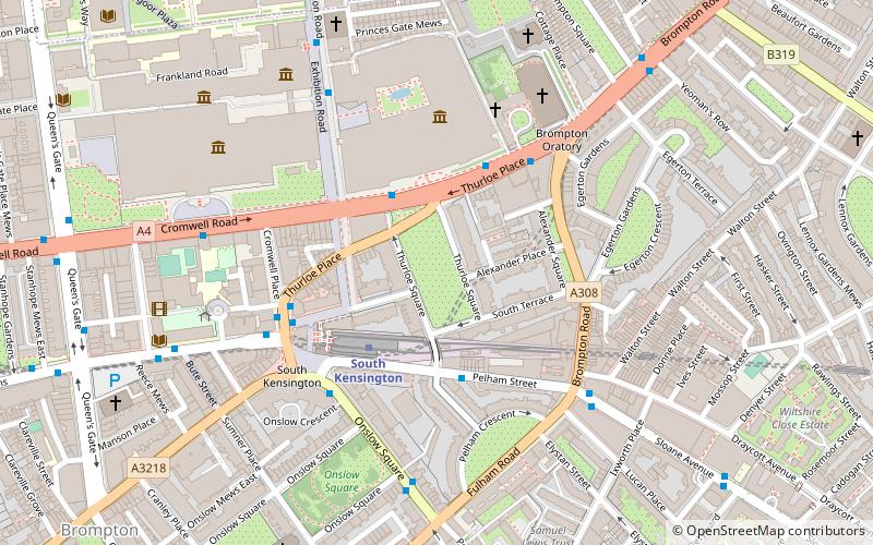 Thurloe Square location map