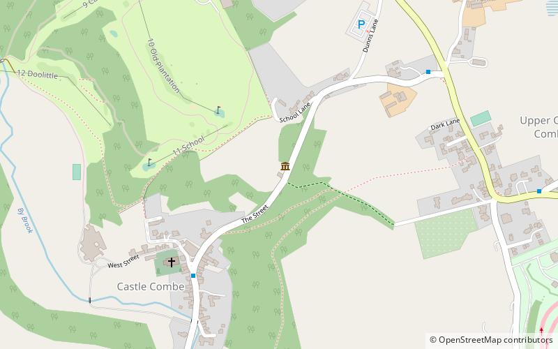 Castle Combe Clock location map